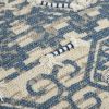 Blue Natural Tribal Influenced throw Pillow