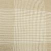 Beige White Plaid Pattern Throw Pillow