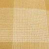 Yellow White Plaid Pattern Throw Pillow