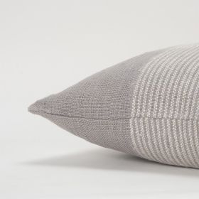 Gray White Plaid Pattern Throw Pillow