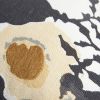 Black White Abstract Impressionistic Throw Pillow