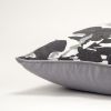 Black White Abstract Impressionistic Throw Pillow
