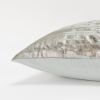 Aqua Distressed Brush Stroke Lumbar Pillow