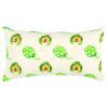 Lemon Green Artichoke Embroidered Lumbar Pillow