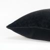 20" Black Cotton Throw Pillow