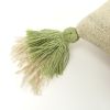 Cream Accent Striped Boho Chic Lumbar Pillow
