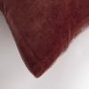 22" Rust Cotton Velvet Throw Pillow