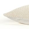 20" Natural Beige Nubby Textured Modern Throw Pillow