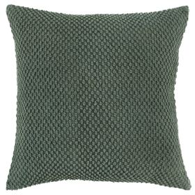 20" Olive Green Cotton Throw Pillow