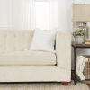 20" White Tonal Abstract Stripe Throw Pillow