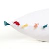 White Chicken Love Modern Throw Pillow