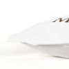 Brown and White Get Off My Nuts Modern Throw Pillow