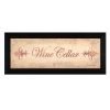 Wine Cellar Black Framed Print Wall Art