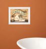 Powder Room 1 White Framed Print Bathroom Wall Art