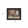 Country Bath 3 Black Framed Print Bathroom Wall Art
