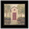 Folk Art Outhouse III 2 Black Framed Print Wall Art