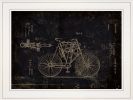 Motor Bike Patent I 3 White Framed Print Wall Art