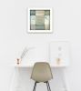 Live in the Sunshine 1 White Framed Print Wall Art