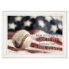 Baseball Playing the Game 1 White Framed Print Wall Art