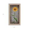 Sunflower I Brown Framed Print Wall Art