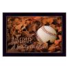 Baseball A Family Tradition Black Framed Print Wall Art