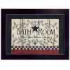 Bathroom 5 Black Framed Print Bathroom Wall Art