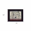 Hot Bath 15 Black Framed Print Bathroom Wall Art