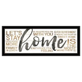 Home 4 Black Framed Print Wall Art