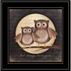 Owl Always Love and Need You 2 Black Framed Print Wall Art