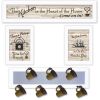 Set Of Four Kitchen Collection VI with Seven Peg Mug Rack 4 White Framed Print Kitchen Wall Art