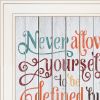 Set Of Two Who You Think 1 White Framed Print Wall Art