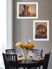 Set Of Two Red Bowl or Bittersweet Basket 1 White Framed Print Wall Art