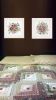 Set Of Two Floral Spray I and II White Framed Print Wall Art