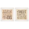 Set Of Two Together or Each Other 1 White Framed Print Wall Art