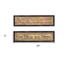 Set Of Two Blessed Home Black Framed Print Wall Art