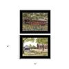 Set Of Two The Spring House 2 Black Framed Print Wall Art