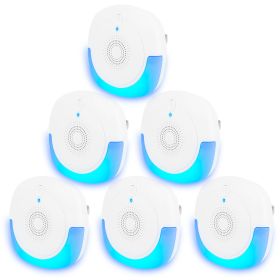6 Packs Ultrasonic Pest Repellers Plug-In Indoor Pest Control Mouse Repellent Chaser Deterrent For Home Kitchen Office Warehouse Hotel