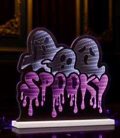 Triple Ghost/Spooky Ekkolight 15.5"L x 15"H Acrylic UL Plug