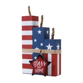 Wood Firecracker Block Bundle 7.87 x 2.76 x 14.09