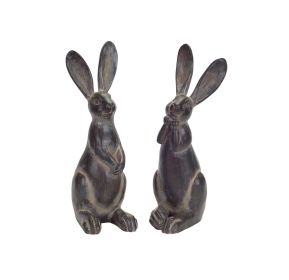 Rabbit (Set of 2) 11.5"H Resin