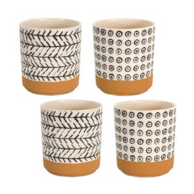 Pot (Set of 4) 4.75" x 5.25"H Dolomite