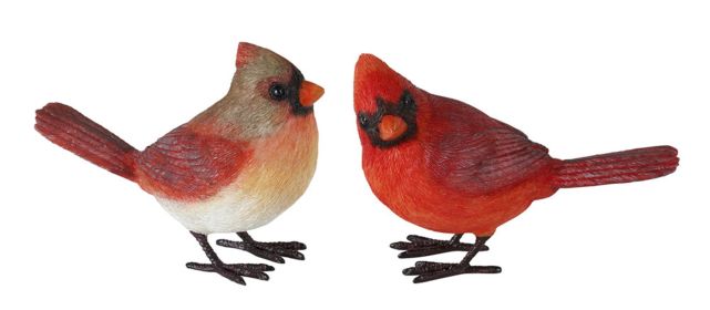Cardinal (Set of 4) 4"H Resin