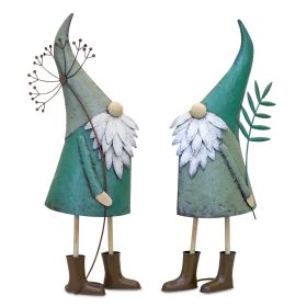 Gnome (Set of 2) 27.25"H, 27.5"H Iron
