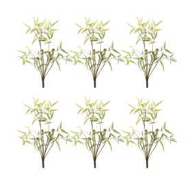 Mini Fern Bush (Set of 6) 19"H Plastic