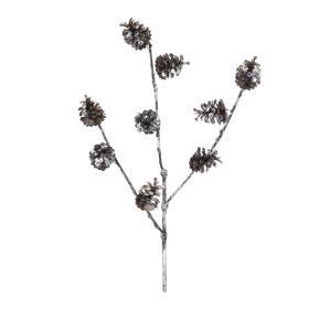 Pine Cone Spray (Set of 12) 28"H Plastic