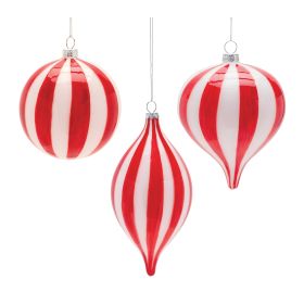 Ornament (Set of 6) 5"H, 5.5"H, 7"H Glass