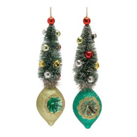 Reflector w/Tree (Set of 12) 6.5"H Glass