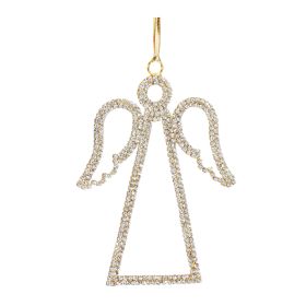 Angel Ornament (Set of 12) 5.25"H Iron/Glass