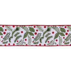 4" x 10 Yds. Ribbon Wired Cotton