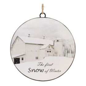 First Snow Disc Ornament (Set of 12) 6"H Iron
